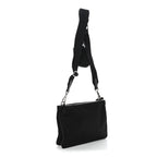 Re-Nylon Saffiano Re-Edition 2000 Double Zip Crossbody Bag Black