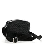 Nappa Intrecciato Small Classic Camera Bag Black