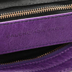 Agneau Giant 12 Rose Gold Hardware City Dark Violet