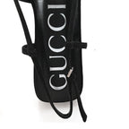 Tela Retino Kid Scamosciato Crystal GG Monogram Square G 35mm Slingback Pumps 38 Black