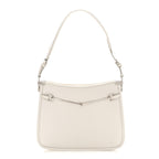 Calfskin Horsebit Slim Shoulder Bag White