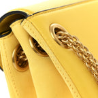 Nappa Stud Sign Shoulder Bag Bright Lemon