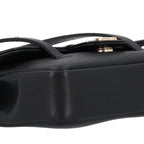 Shiny Caviar Mini Preppy Coco Shoulder Bag Black