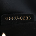 Lambskin Cannage Butterfly Studs Small Lady Dior Black