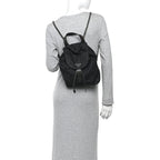 Tessuto Nylon Vela Chain Backpack Black