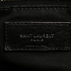 Lambskin Quilted Medium Loulou Puffer Monogram Chain Satchel Black