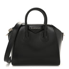 Shiny Lord Calfskin Mini Antigona Black