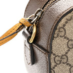 GG Supreme Monogram Web Neo Vintage Shoulder Bag Beige New Acero Crop