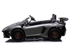 24V Lamborghini Aventador 2 Seater Ride on Car for Kids - Grey