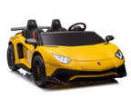 24V Lamborghini Aventador 2 Seater Ride on Car for Kids - Yellow