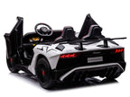 24V Lamborghini Aventador 2 Seater Ride on Car for Kids - White