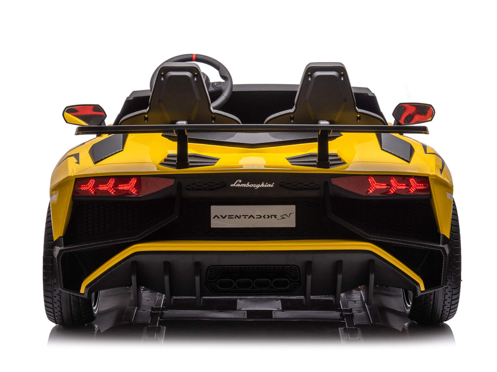 24V Lamborghini Aventador 2 Seater Ride on Car for Kids - Yellow