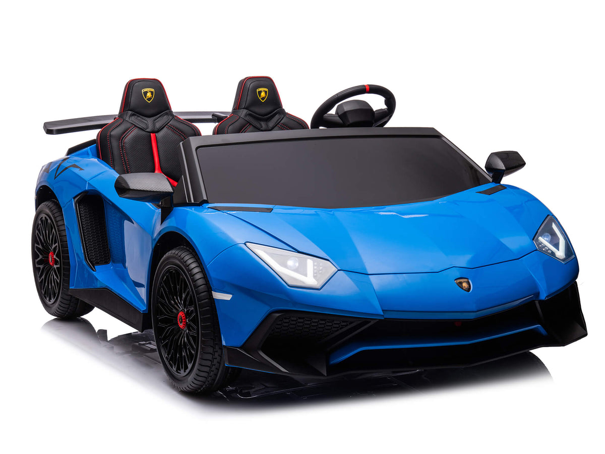 24V Lamborghini Aventador 2 Seater Ride on Car for Kids - Blue