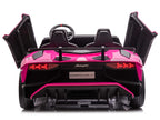 24V Lamborghini Aventador 2 Seater Ride on Car for Kids - Pink
