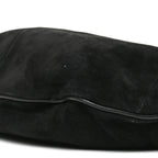 Suede Buffalo Horn Mombasa Hobo Black