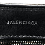 Nappa Allover License BB Monogram Embossed Medium Triplet Bag Silver