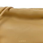 Mellow Nappa Medium Donut Chain Flamenco Knot Clutch Sahara
