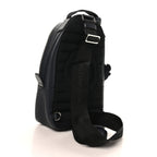 X SHAWN STUSSY Grained Calfskin Ox Head Crossbody Backpack Navy Blue