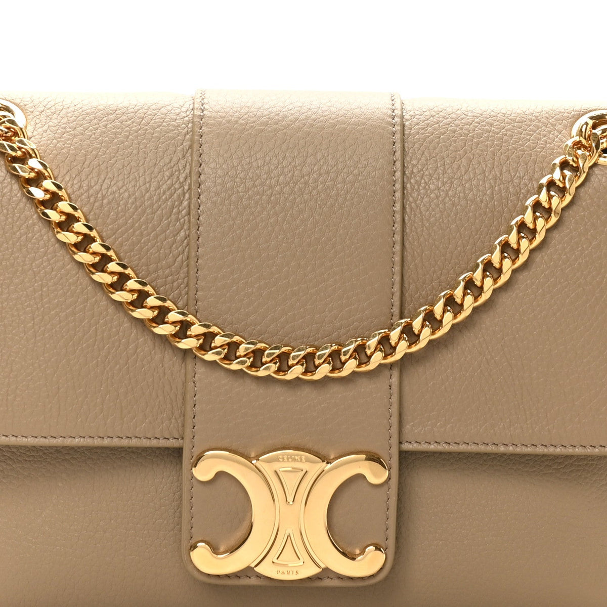 Supple Calfskin Medium Victoire Bag Brown Sepia