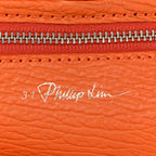 Textured Calfskin Mini Pashli Satchel Orange