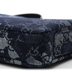 Denim GG Monogram Camouflage Small Crossbody Bag Blue