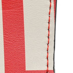 X MARC JACOBS Vitello Seta Logo Print Baguette Glow Coral White