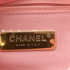 Lambskin Quilted Medium Chanel 19 Flap Light Pink