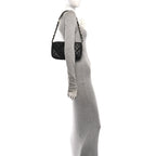 Caviar Quilted CC Shoulder Bag Black