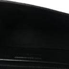 Grain De Poudre Textured Mixed Matelasse Triquilt Medium Monogram Monochrome Satchel Black