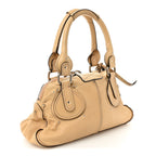 Calfskin Medium Paddington Satchel Taupe