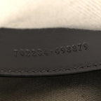 Calfskin GG Matelasse Shoulder Bag Dusty Grey Natural