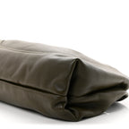 Grained Calfskin Softbit Maxi Shoulder Bag Forest Green