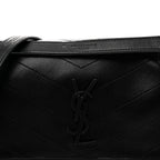 Lambskin Matelasse Monogram Baby Niki Chain Satchel Black