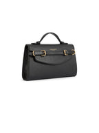 Town & Country - Clutch Bag - Black Pebbled Leather