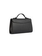 Town & Country - Clutch Bag - Black Pebbled Leather
