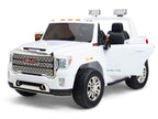 12V GMC Sierra Denali Kids Electric Ride On Truck with Remote Control - White