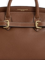 Town & Country - Micro Top Handle Bag - Tan Pebbled Leather