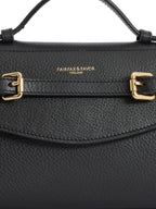 Town & Country - Clutch Bag - Black Pebbled Leather