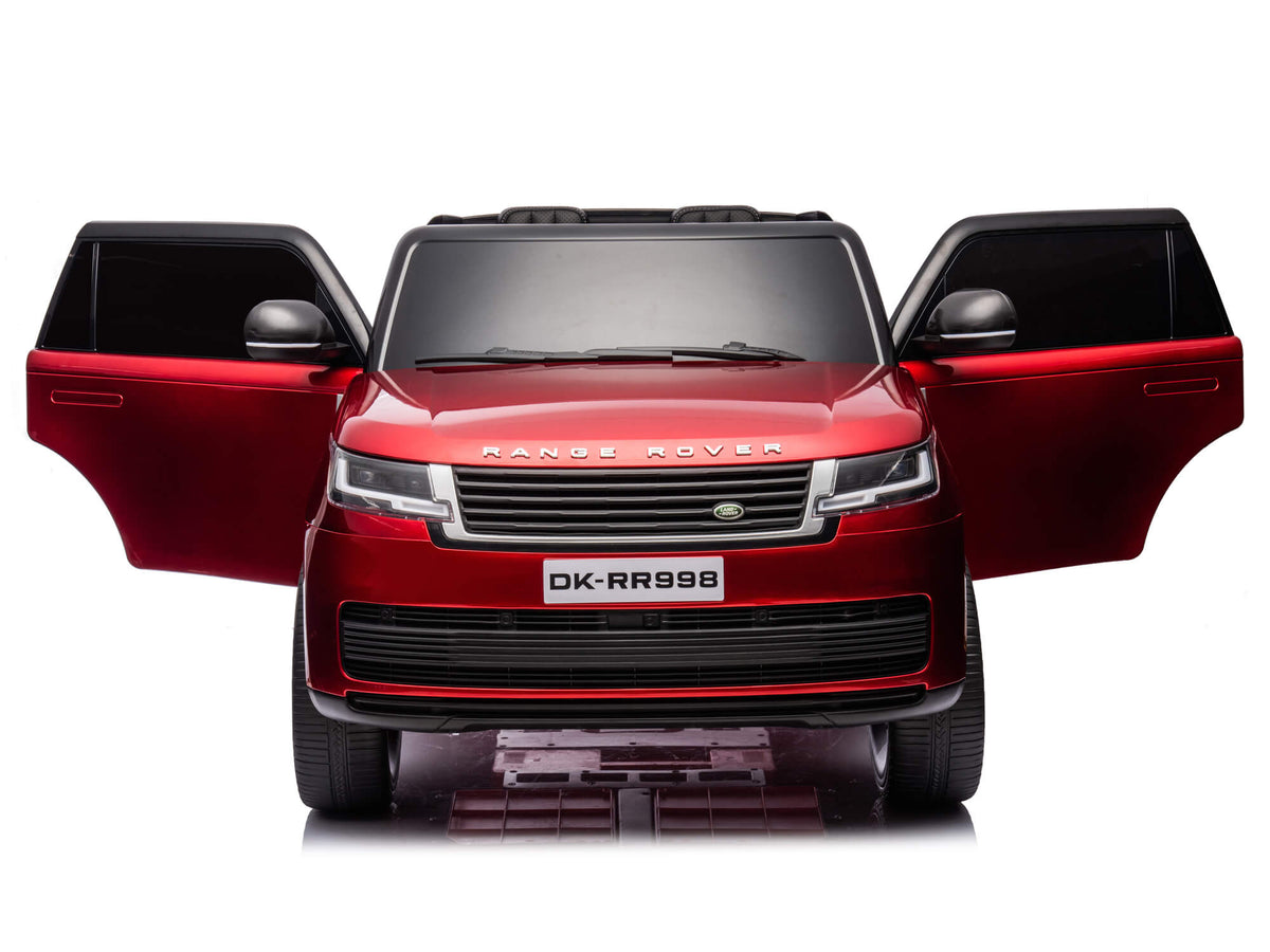 24V Land Rover Kids Electric Ride On SUV with Remote Control - Burgundy