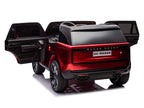 24V Land Rover Kids Electric Ride On SUV with Remote Control - Burgundy