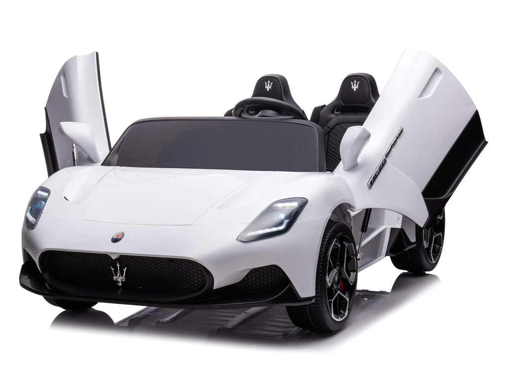 24V Maserati MC20 Two-Seater Kids Ride On Car with Remote - White