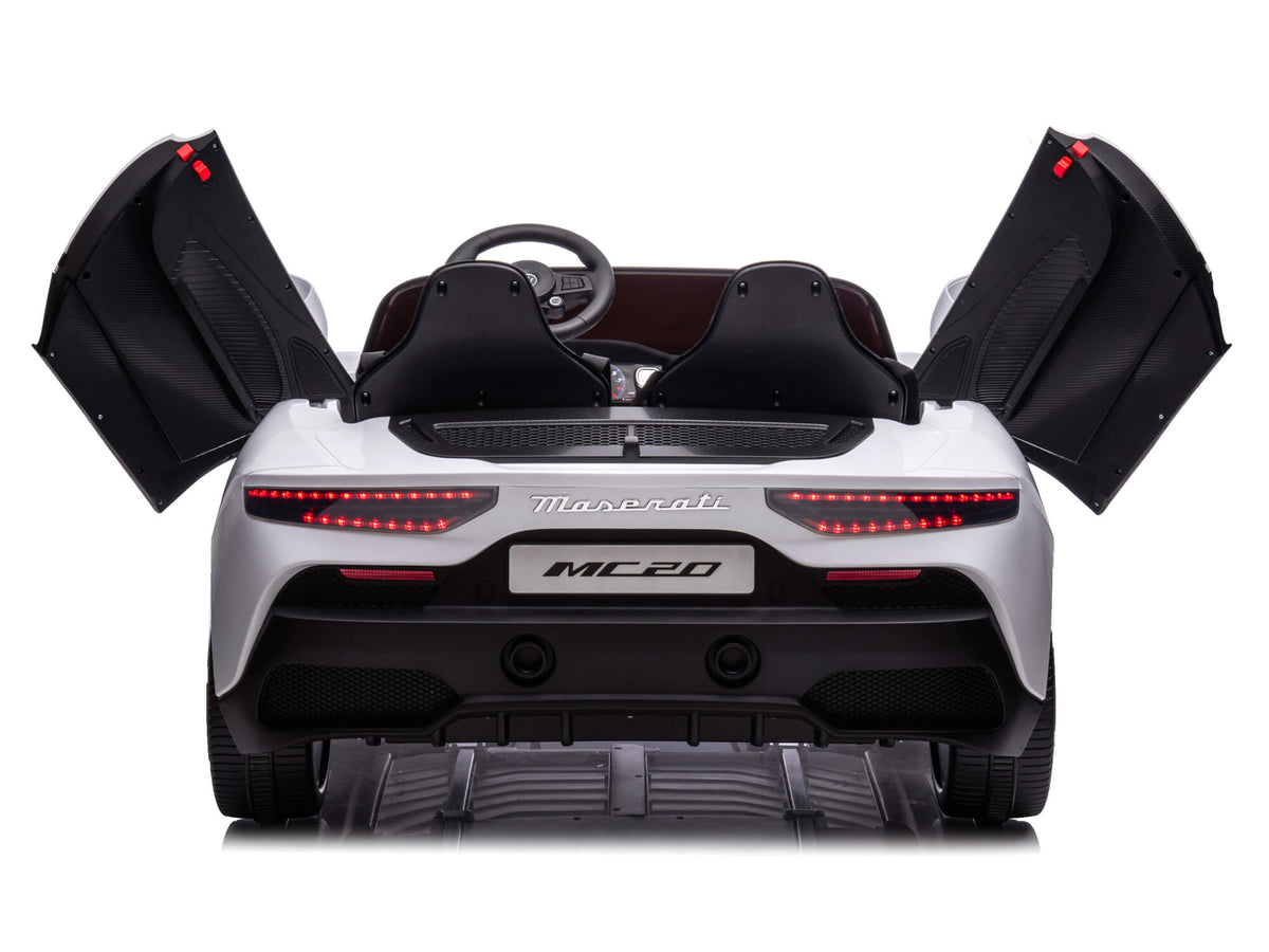 24V Maserati MC20 Two-Seater Kids Ride On Car with Remote - White