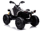 24V Can-Am Kids Renegade 4WD Ride-On Quad - White