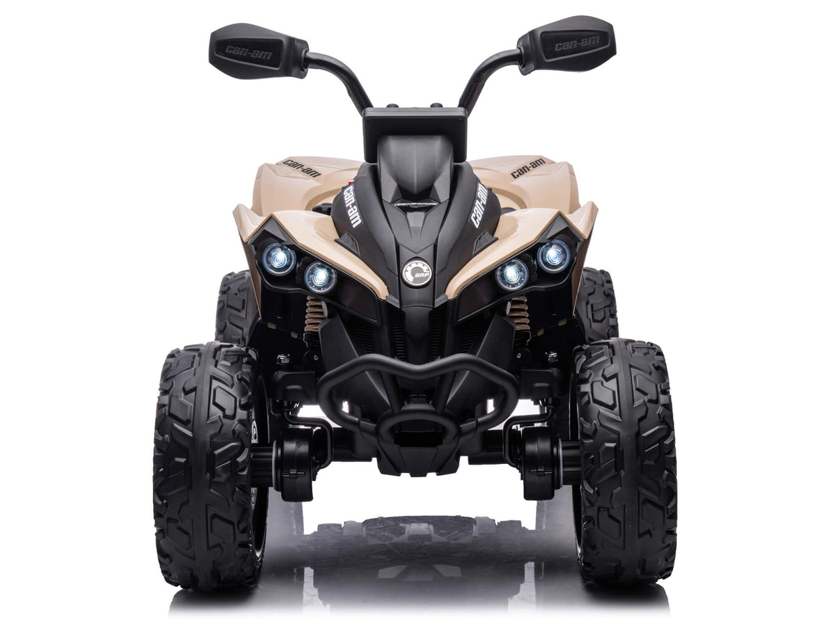 24V Can-Am Kids Renegade 4WD Ride-On Quad - Khaki