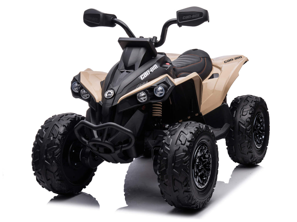 24V Can-Am Kids Renegade 4WD Ride-On Quad - Khaki