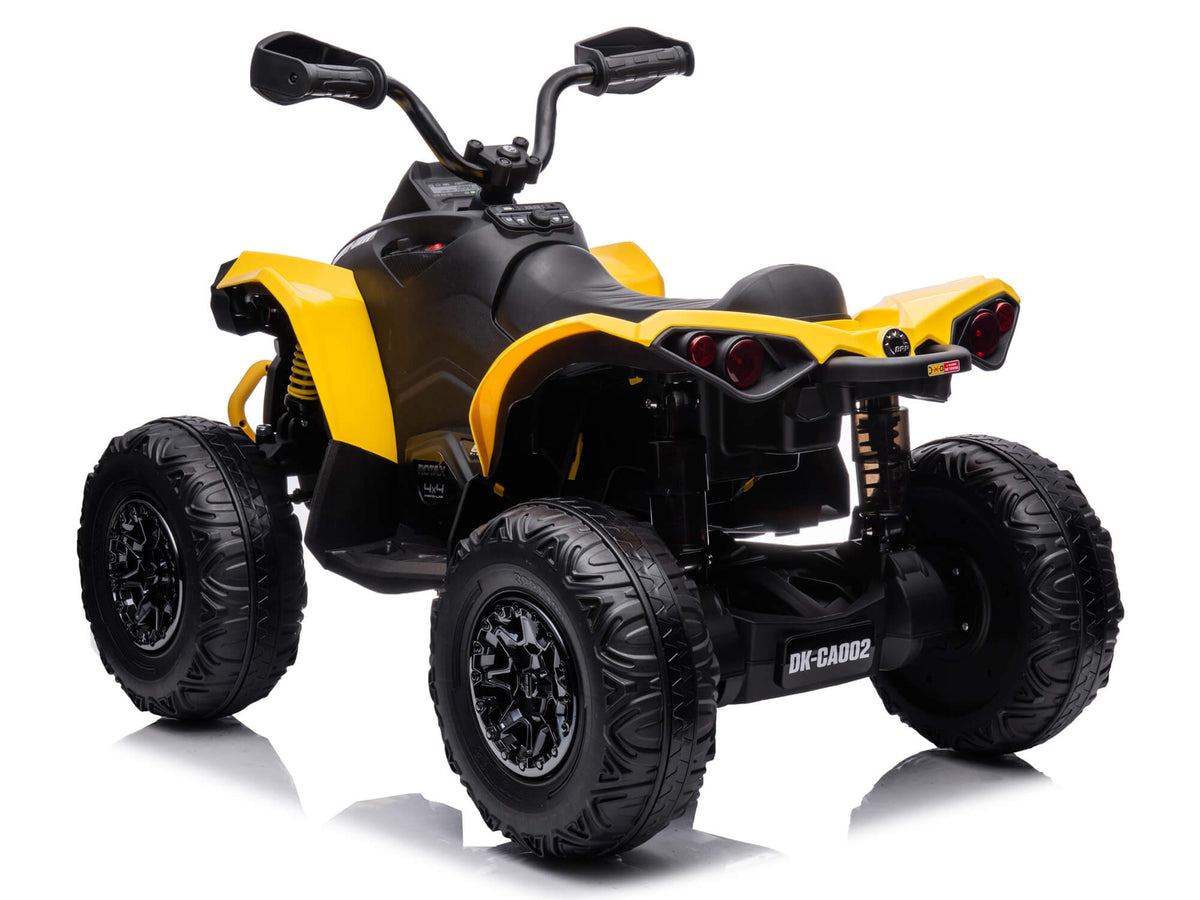 24V Can-Am Kids Renegade 4WD Ride-On Quad - Yellow