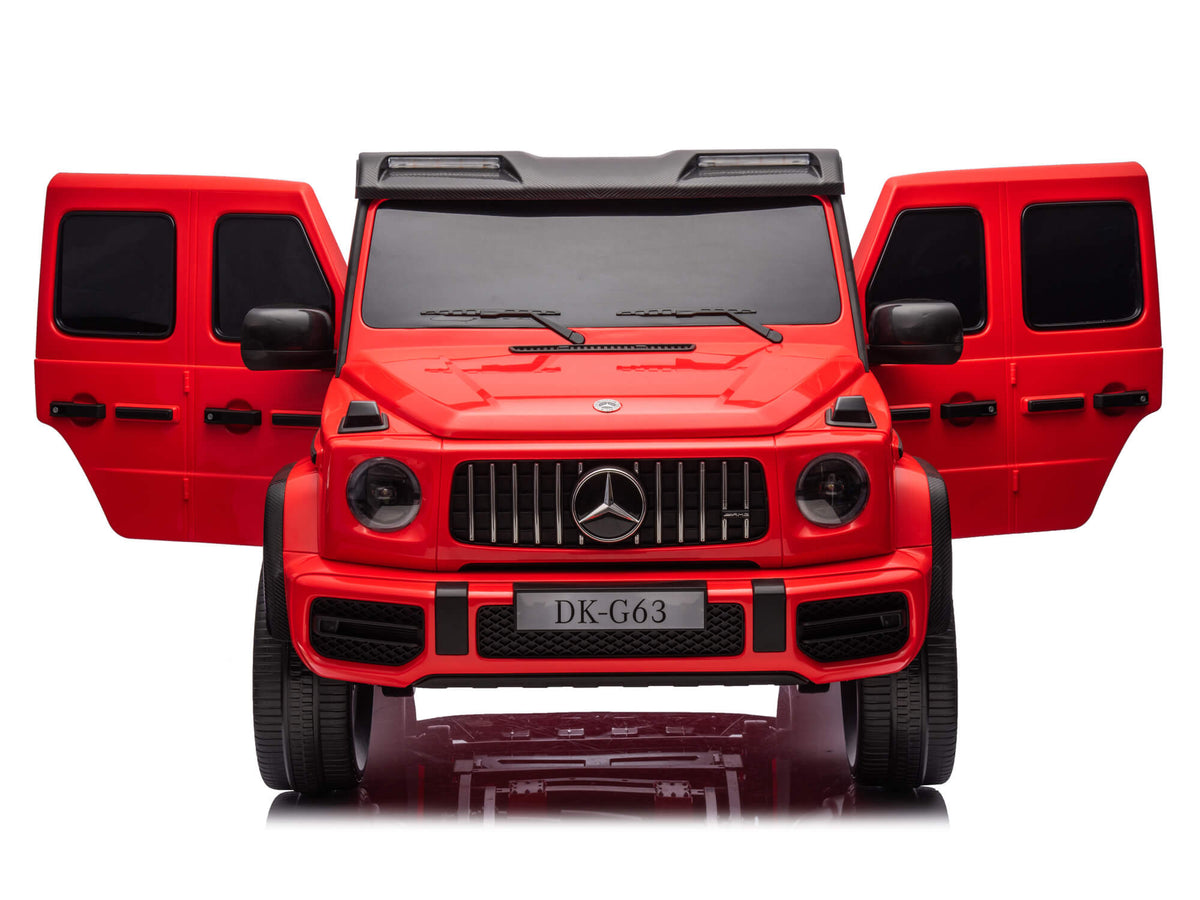 24V 2-Seater Mercedes-AMG G63 Kids Ride On SUV with Remote and Video Screen - Red