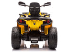24V Can-Am Kids Outlander 4WD Ride-On ATV - Yellow