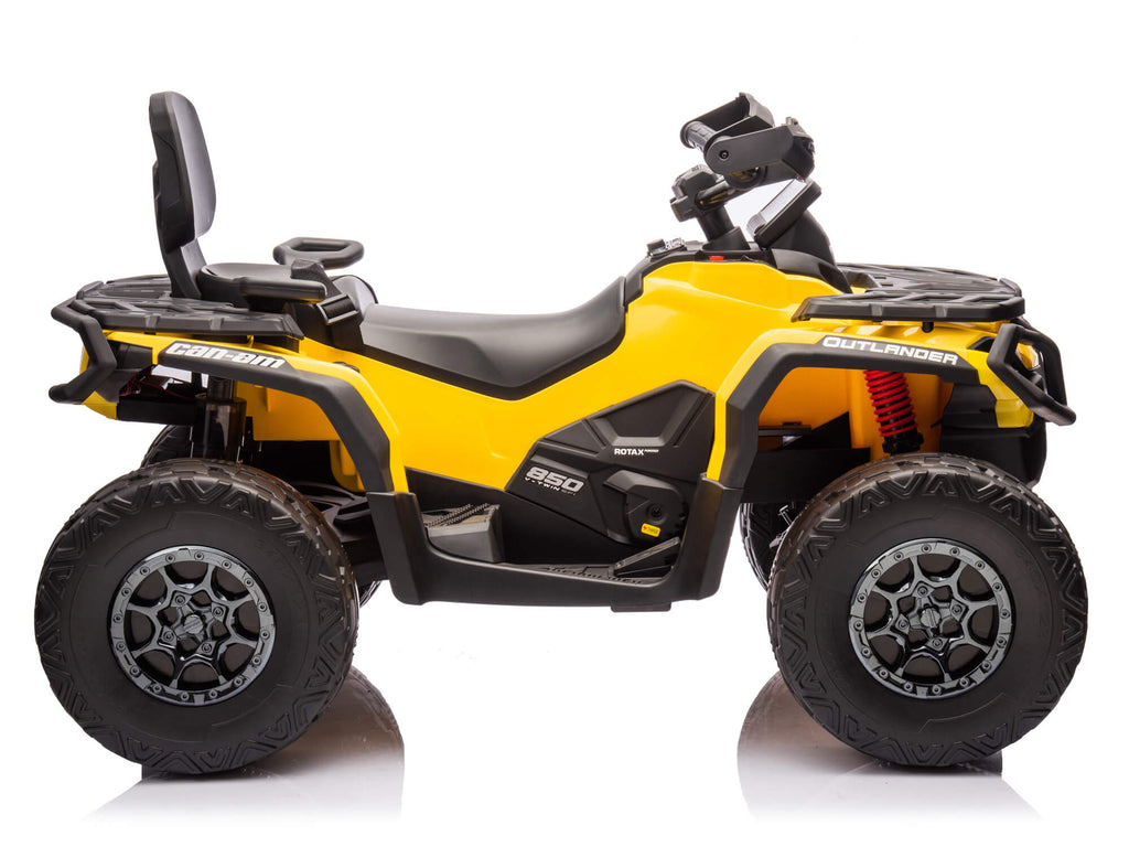 24V Can-Am Kids Outlander 4WD Ride-On ATV - Yellow