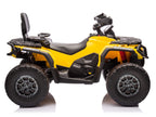 24V Can-Am Kids Outlander 4WD Ride-On ATV - Yellow
